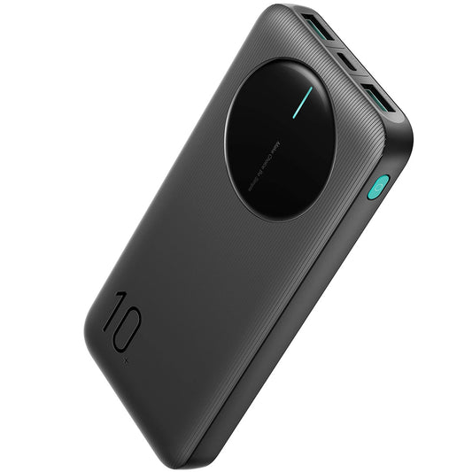 Externá batéria Joyroom JR-PBF12, 10000 mAh, 12 W, 1 x USB-C - 2 x USB-A, čierna