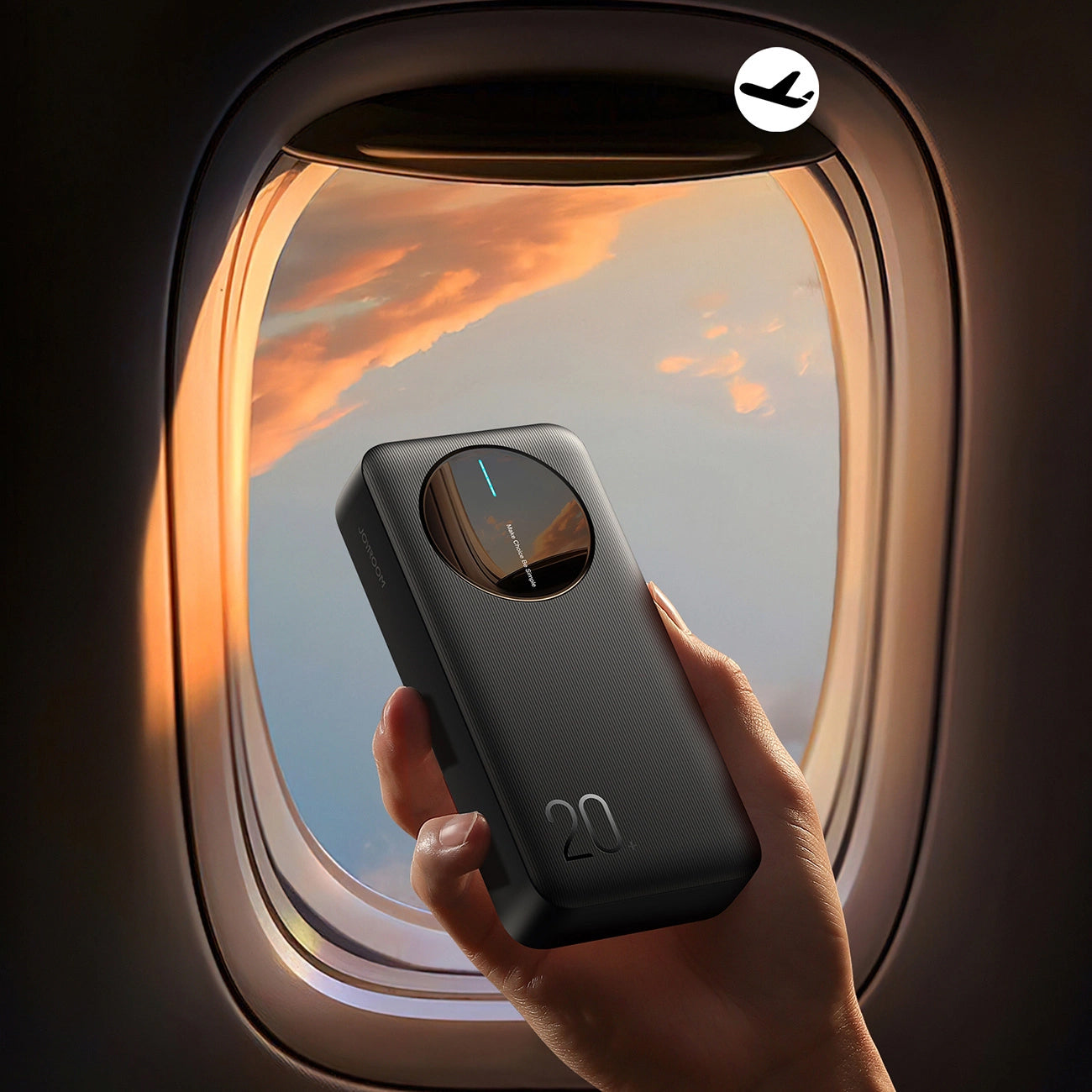 Externá batéria Joyroom JR-PBF14, 20000mAh, 12W, 1 x USB-C - 2 x USB-A, Čierna