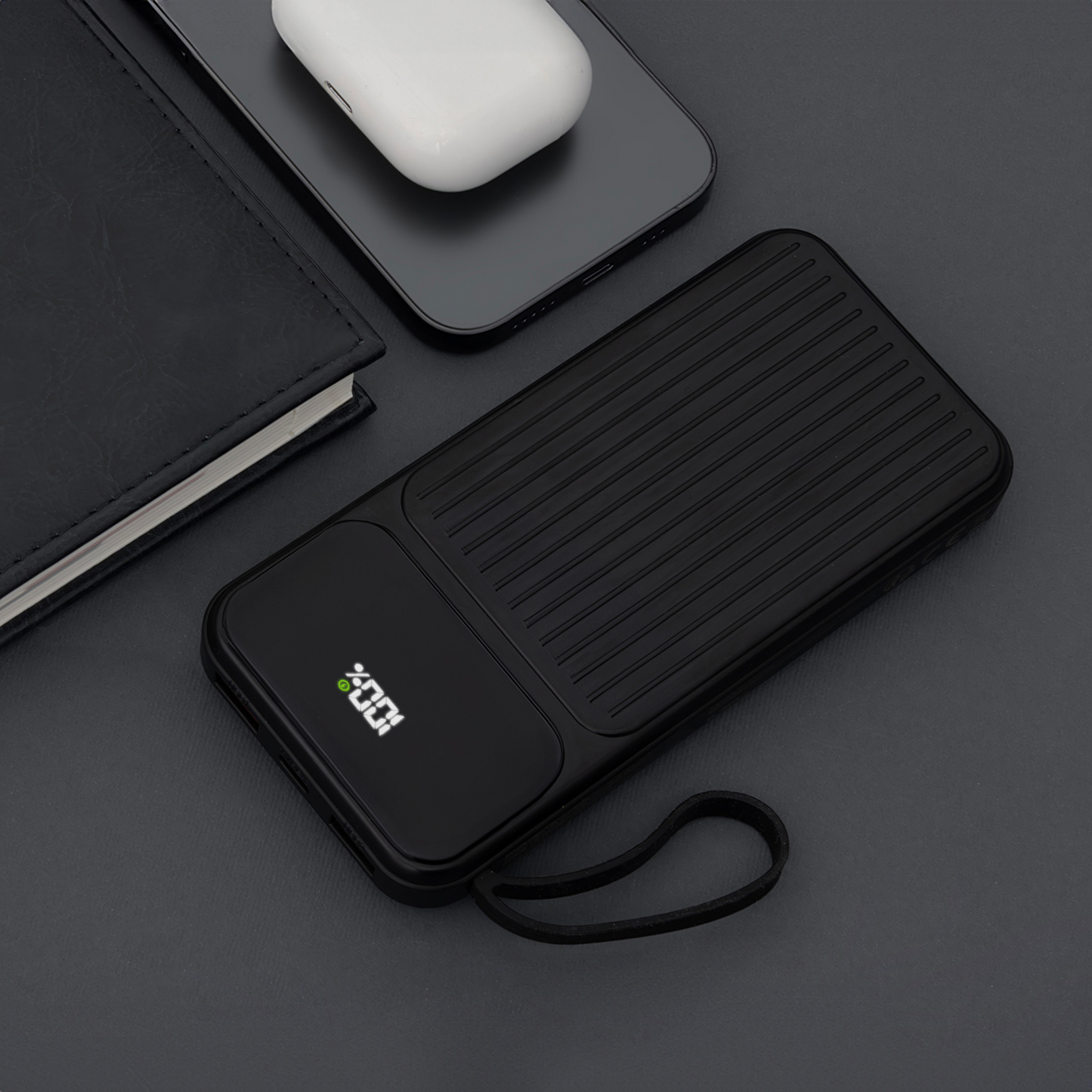 Externá batéria MaXlife MXPB-06, 10000mAh, 22.5W, QC + PD, 1 x Lightning - 2 x USB-A - 2 x USB-C, Čierna