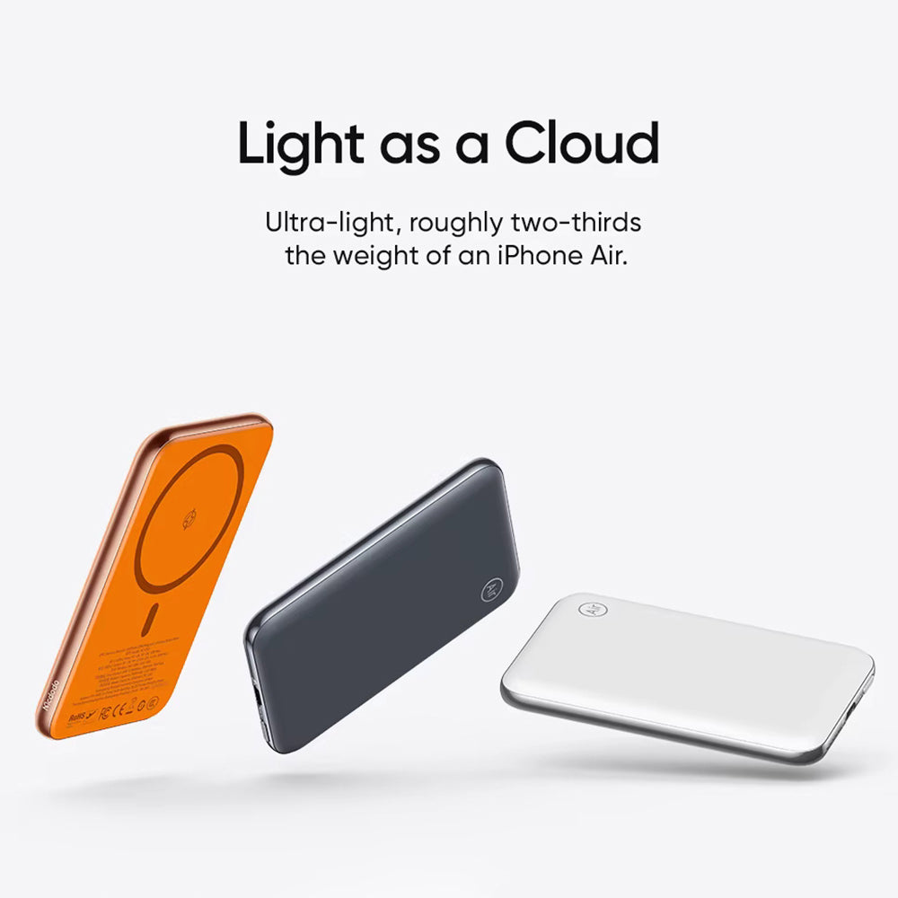 Bezdrôtová externá batéria McDodo MC-2931 Meta Air, 5000mAh, 20W, PD + FQI, 1 x QI - 1 x USB-C, čierna