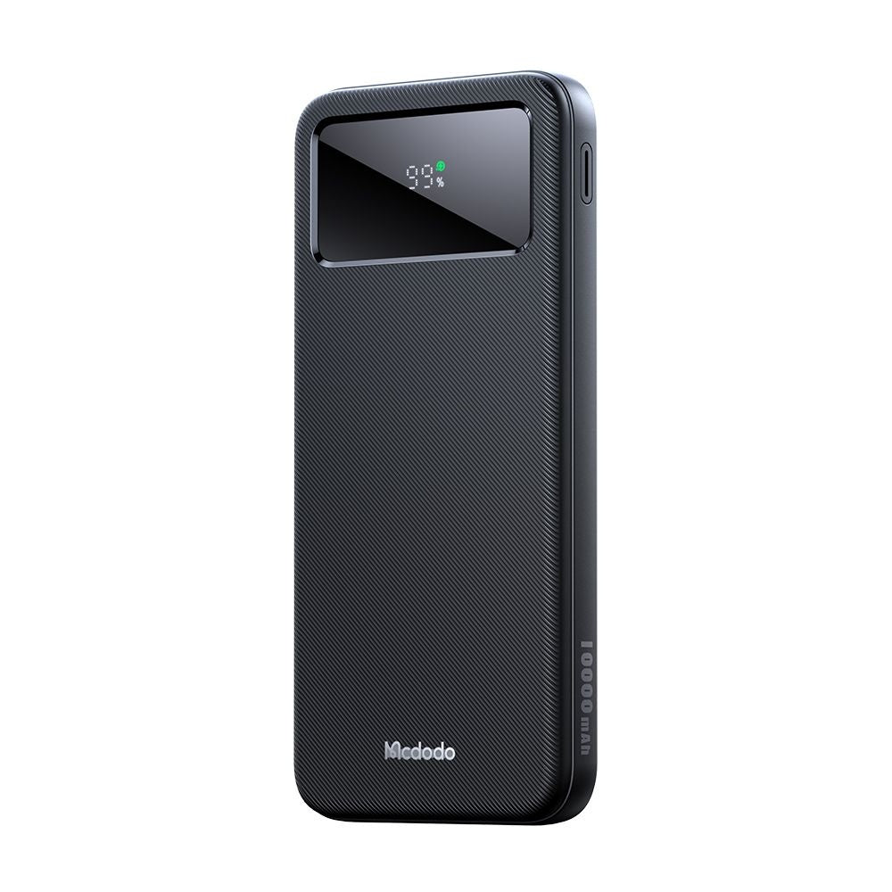 Externá batéria McDodo MC-4220, 10000mAh, 22.5W, QC + PD, 2 x USB-A - 1 x USB-C, Čierna