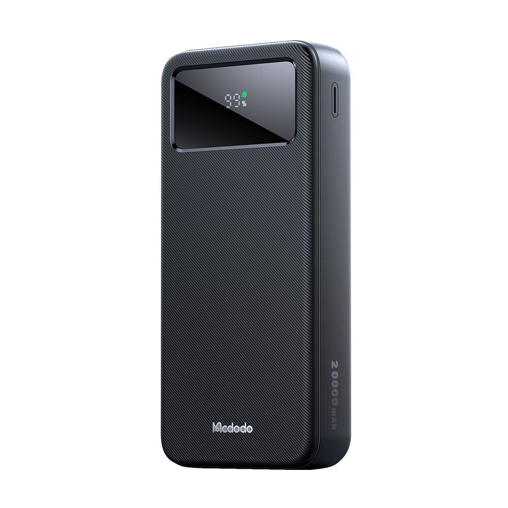 Externá batéria McDodo MC-4230, 20000mAh, 22.5W, QC + PD, 2 x USB-A - 1 x USB-C, Čierna