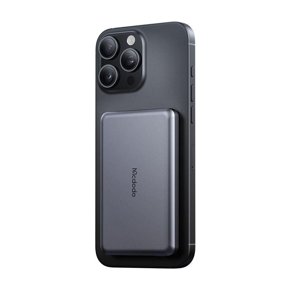 Externá bezdrôtová batéria McDodo MC-4641 Meta, 5000mAh, 20W, PD + FQI, 1 x QI - 1 x USB-C, čierna
