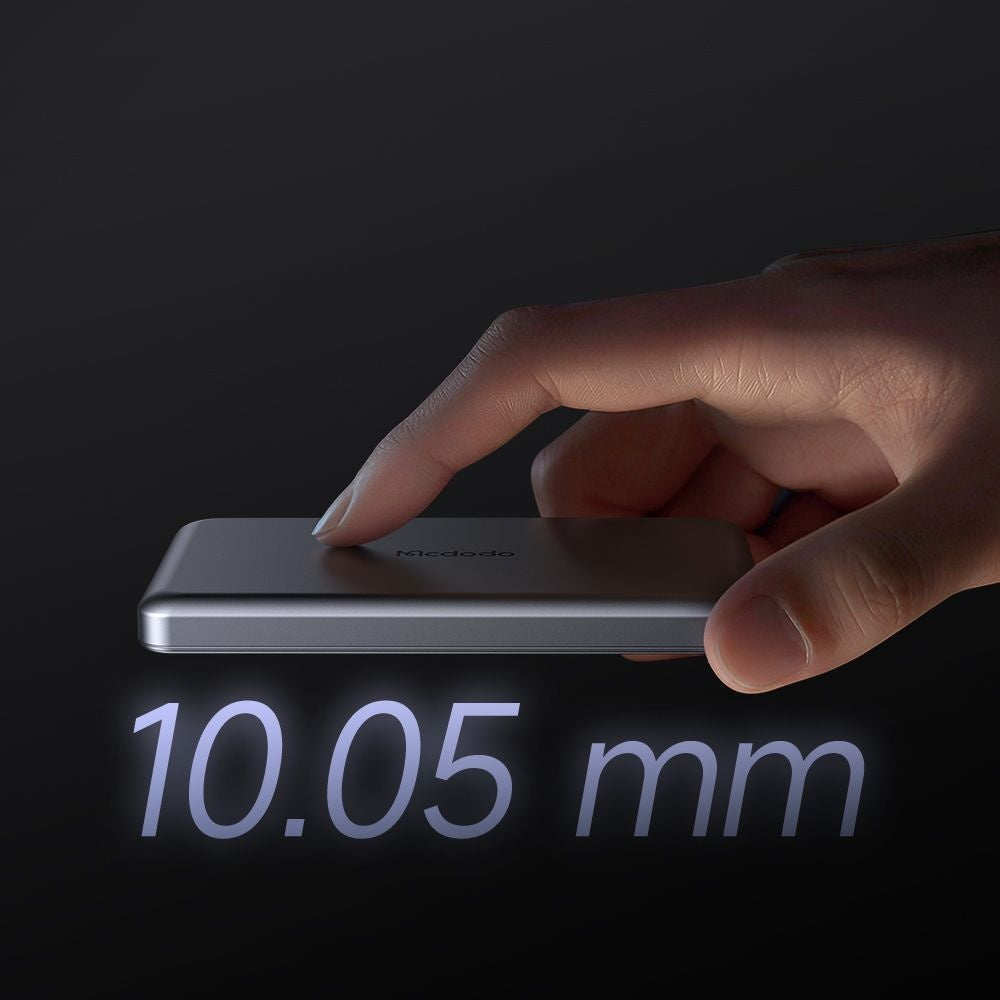 Externá bezdrôtová batéria McDodo MC-4641 Meta, 5000mAh, 20W, PD + FQI, 1 x QI - 1 x USB-C, čierna