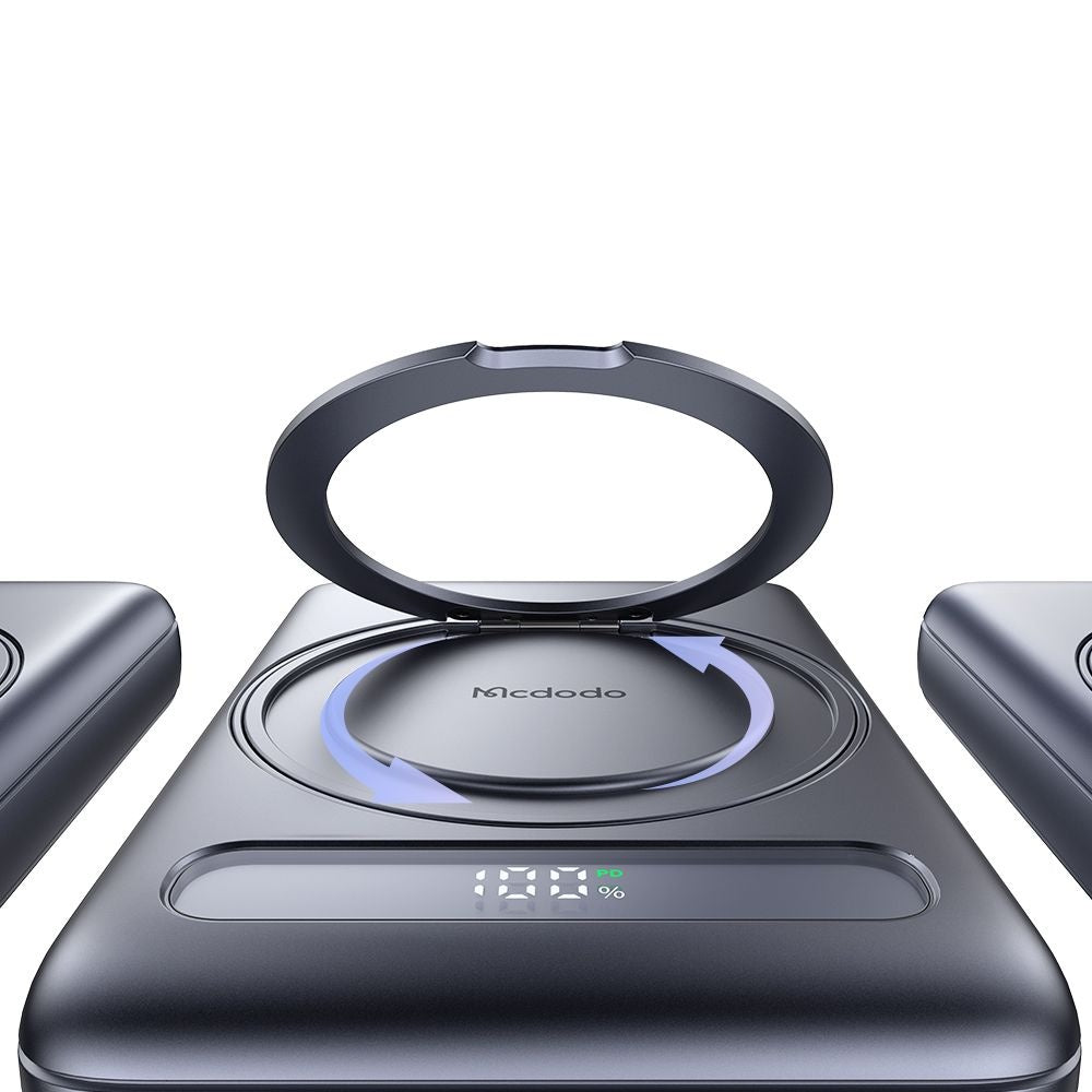 Externá bezdrôtová batéria McDodo MC-8371 Meta, 10000mAh, 20W, PD + FQI, 1 x QI - 1 x USB-C, Sivá