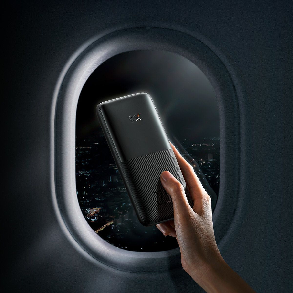 Externá batéria Baseus Bipow Pro, 10000mAh, 22.5W, QC + PD, 1 x USB-C - 2 x USB-A, Čierna PPBD040001