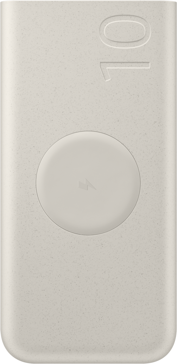 Externá bezdrôtová batéria Samsung, 10000mAh, 25W, PD + FQI, 1 x QI - 2 x USB-C, Béžová EB-U2510XUEGEU