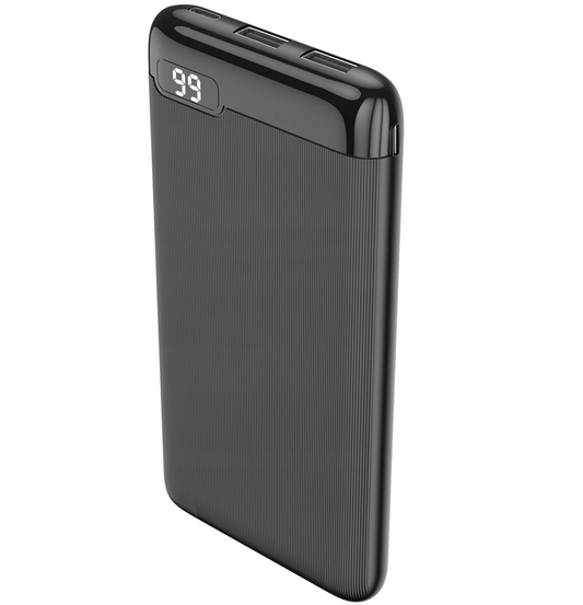 Externá batéria Setty SPBL-10, 10000mAh, 10W, 2 x USB-A, Čierna