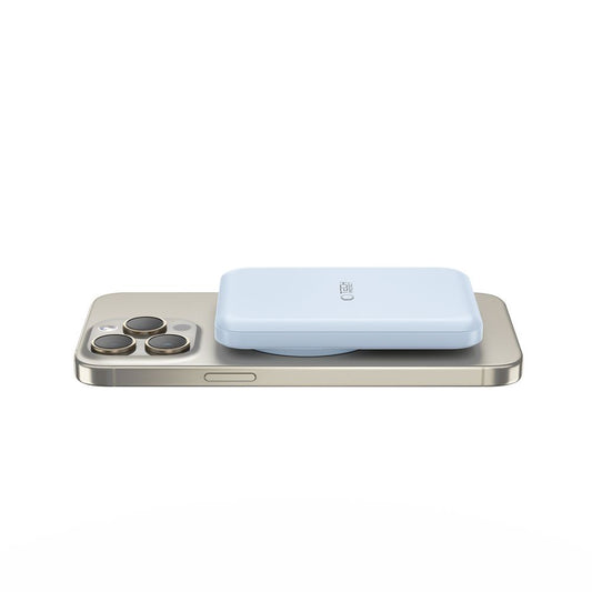 Tech-Protect PB10 LifeMag bezdrôtová externá batéria, 5000 mAh, 15 W, PD + FQI, 1 x QI - 1 x USB-C, modrá