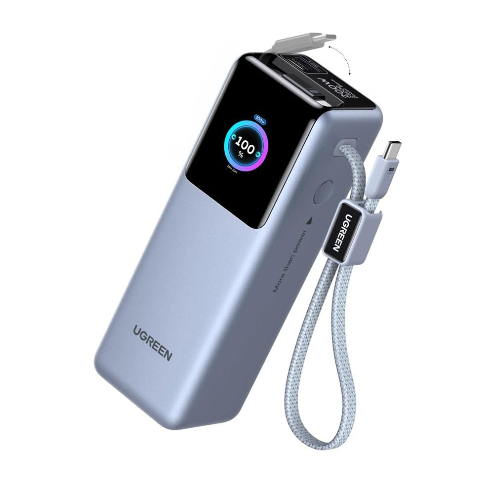 Externá batéria UGREEN PB728 (75702B), 25000mAh, 200W, QC + PD, 1 x USB-A - 3 x USB-C, Sivá