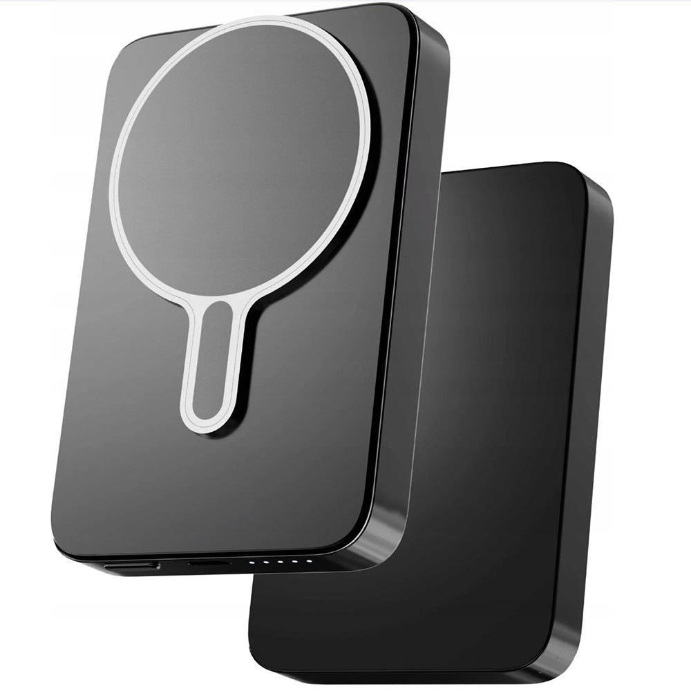Externá bezdrôtová batéria 3MK MagSnap Go, 10000mAh, 20W, PD + FQI, 1 x QI - 1 x USB-C, Sivá