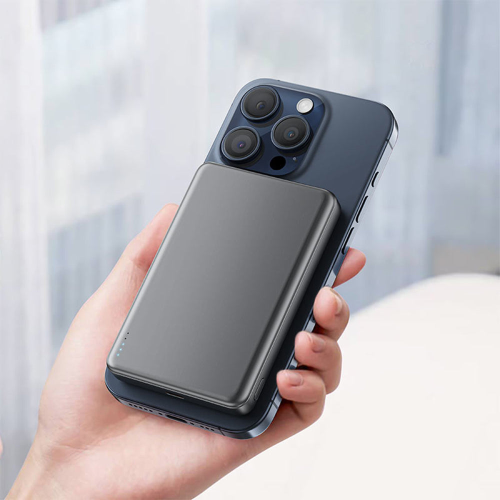 Externá bezdrôtová batéria Acefast M12, 10000mAh, 20W, PD + FQI, 1 x QI - 1 x USB-C, Čierna