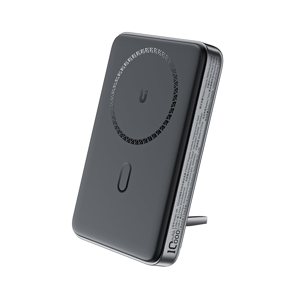 Bezdrôtová externá batéria Acefast M6, 10000mAh, 20W, PD + FQI, 1 x QI - 1 x USB-C, čierna