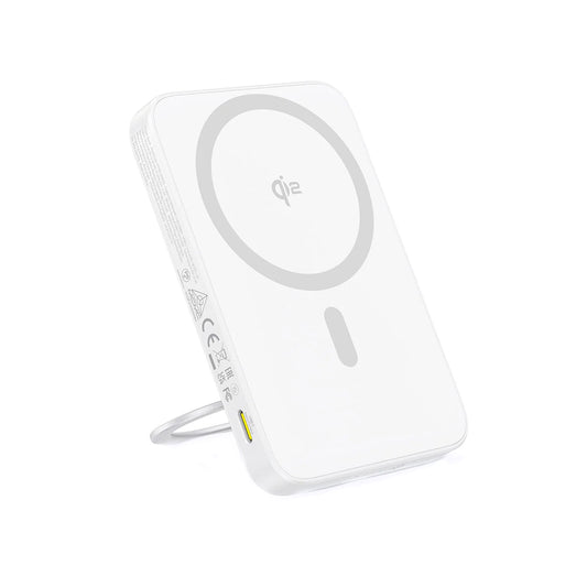 Externá bezdrôtová batéria Baseus PicoGo, 5000mAh, 20W, PD + FQI, 1 x QI - 1 x USB-C, Biela P10076800213-01