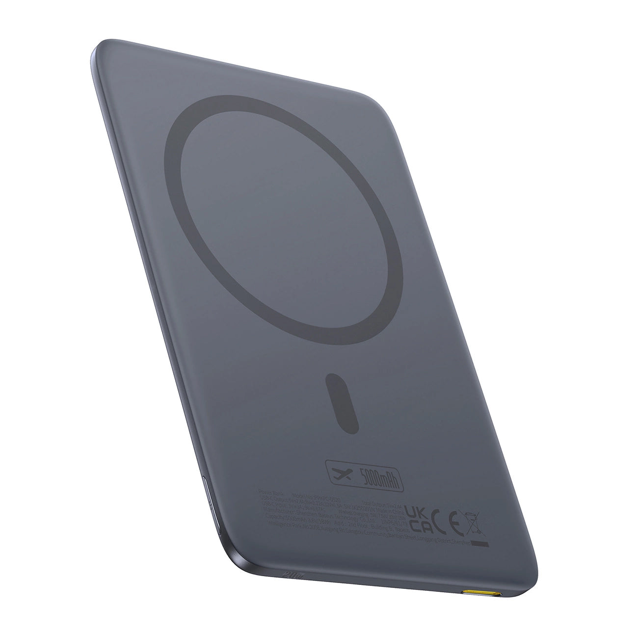 Externá bezdrôtová batéria Baseus PicoGo AM41, 5000mAh, 20W, PD + FQI, 1 x QI - 1 x USB-C, Sivá P1007680C813-00