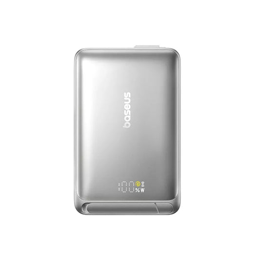 Externá bezdrôtová batéria Baseus Nomos Kickstand, 10000mAh, 45W, PD + QI, 1 x QI - 1 x USB-C, Čierna P10078800843-00