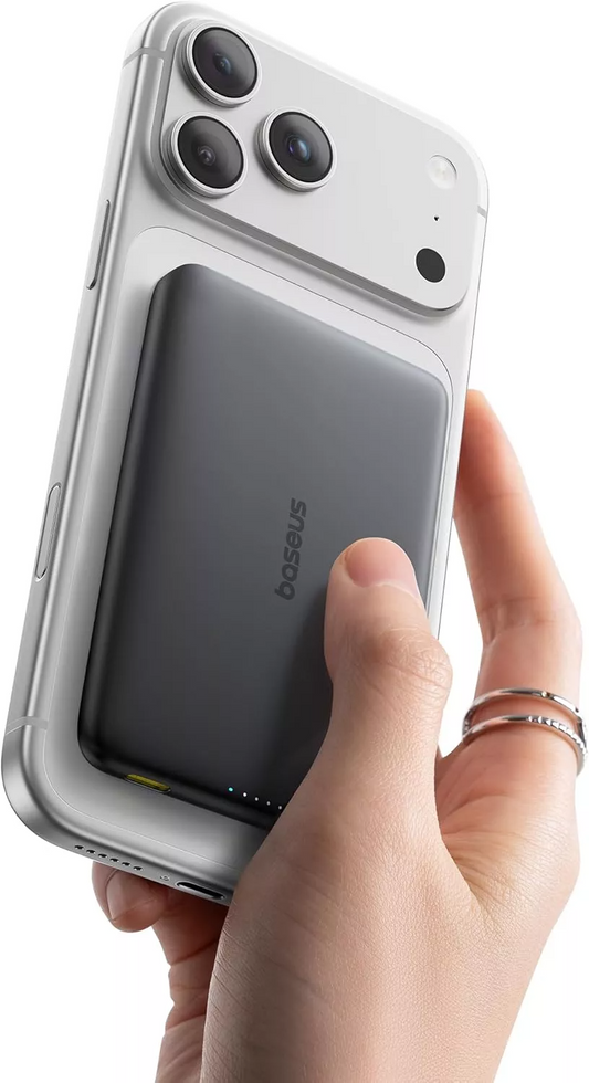 Externá bezdrôtová batéria Baseus PicoGo AM41, 10000mAh, 27W, PD + FQI, 1 x QI - 1 x USB-C, Čierna E0027201