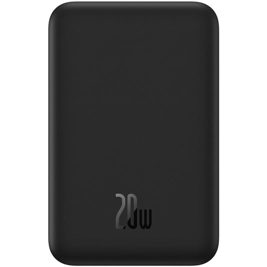 Externá bezdrôtová batéria Baseus Magnetic Mini, 20000mAh, 20W, PD + FQI, 1 x QI - 1 x USB-C, Čierna PPCX150001