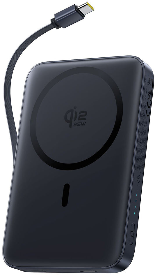 Bezdrôtová externá batéria Baseus PicoGo AM61, 10000mAh, 45W, PD + FQI, 1 x QI - 2 x USB-C, čierna E0028V00