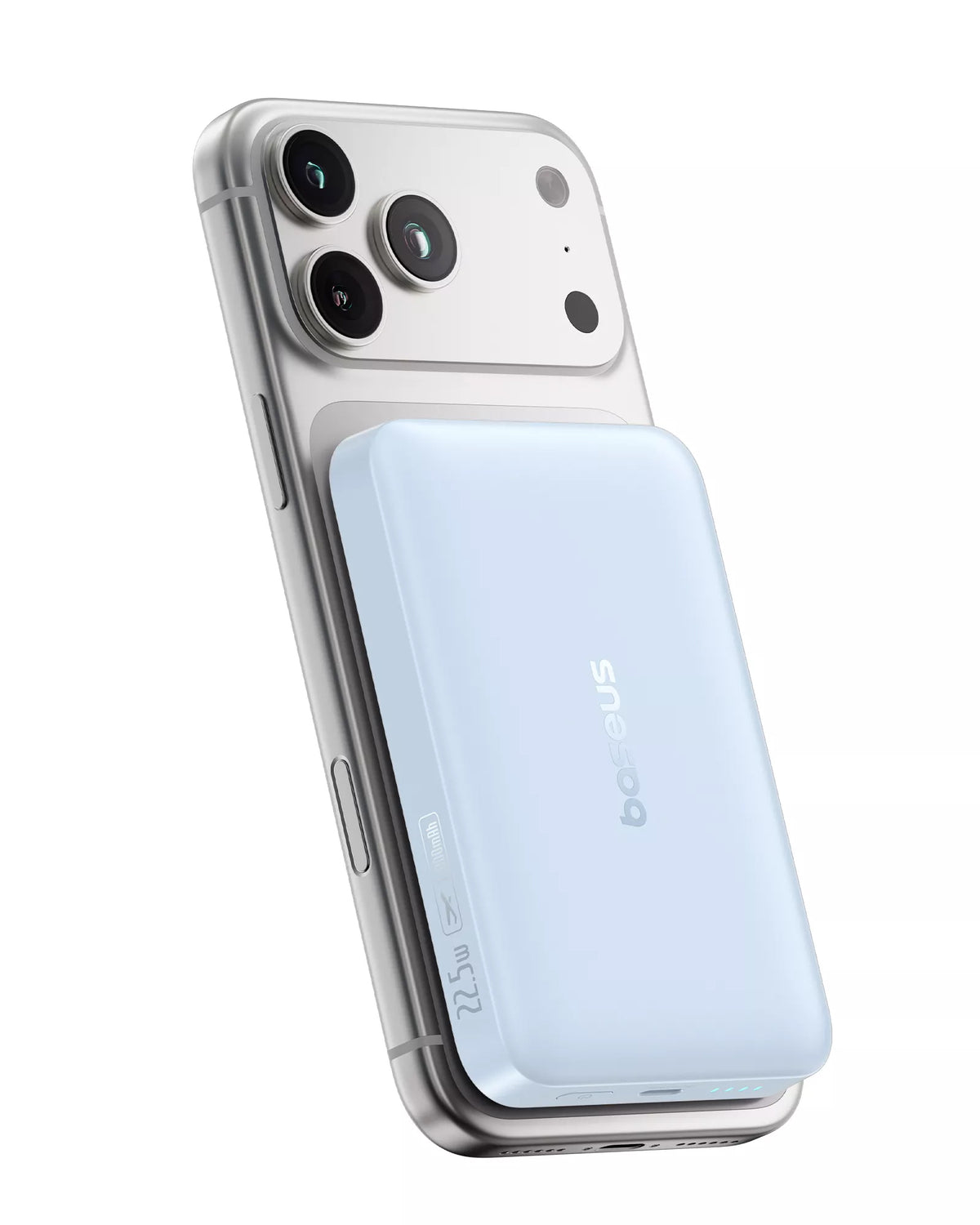 Bezdrôtová externá batéria Baseus EnerFill FM11 Ultra-Mini, 10000mAh, 22,5W, PD + FQI, 1 x QI - 1 x USB-C, modrá P1008210E313-00