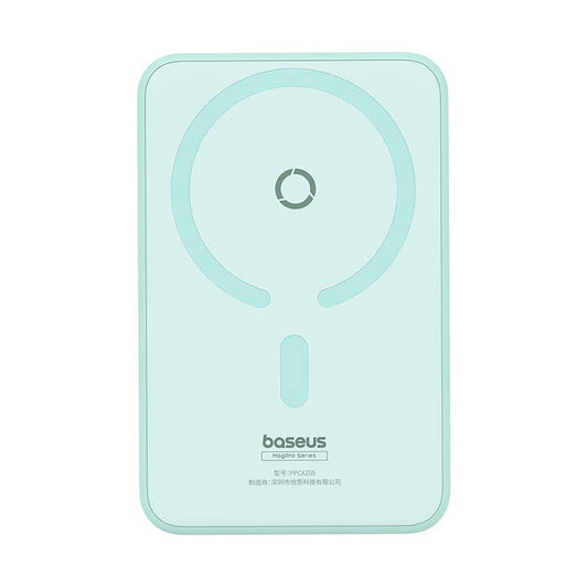 Externá bezdrôtová batéria Baseus MagPro PPCXZ05, 5000mAh, 20W, PD + FQI, 1 x QI - 1 x USB-C, Zelená P10064101333-00