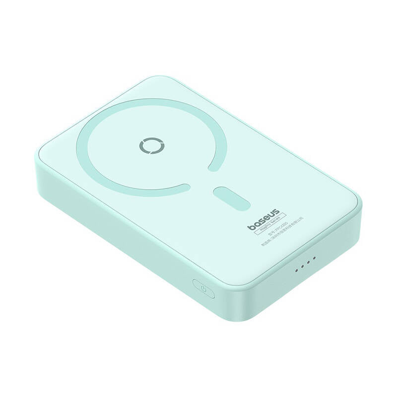Externá bezdrôtová batéria Baseus MagPro PPCXZ05, 5000mAh, 20W, PD + FQI, 1 x QI - 1 x USB-C, Zelená P10064101333-00