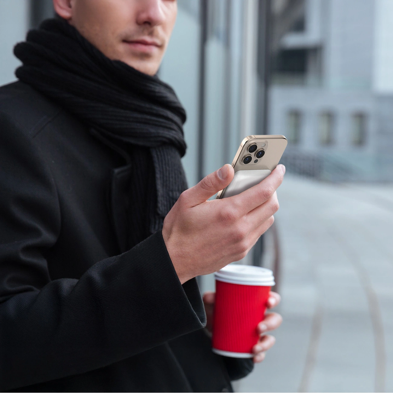 Externá bezdrôtová batéria Dudao K26, 10000mAh, 20W, PD + FQI, 1 x QI - 1 x USB-C, Biela