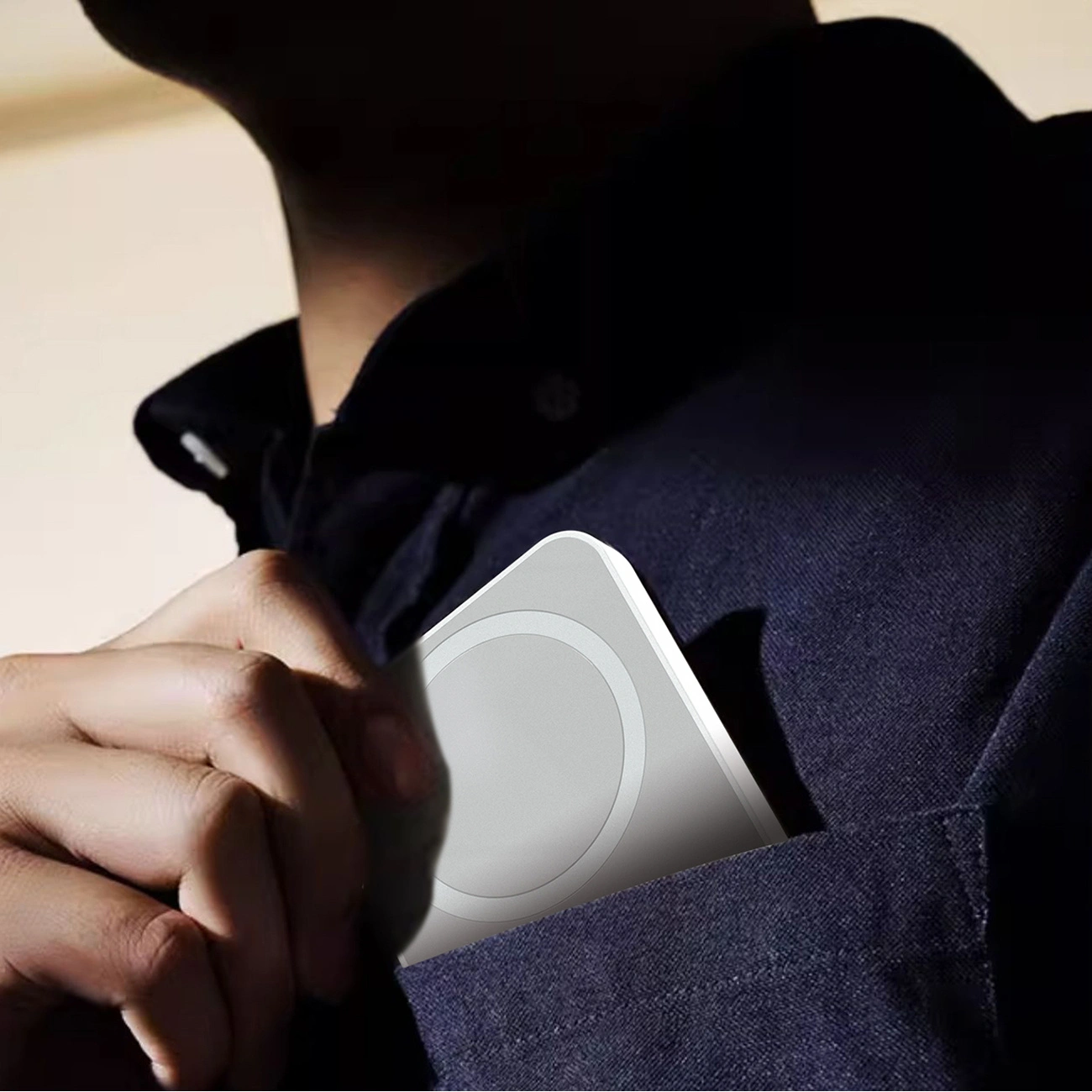 Externá bezdrôtová batéria Dudao K26, 10000mAh, 20W, PD + FQI, 1 x QI - 1 x USB-C, Biela