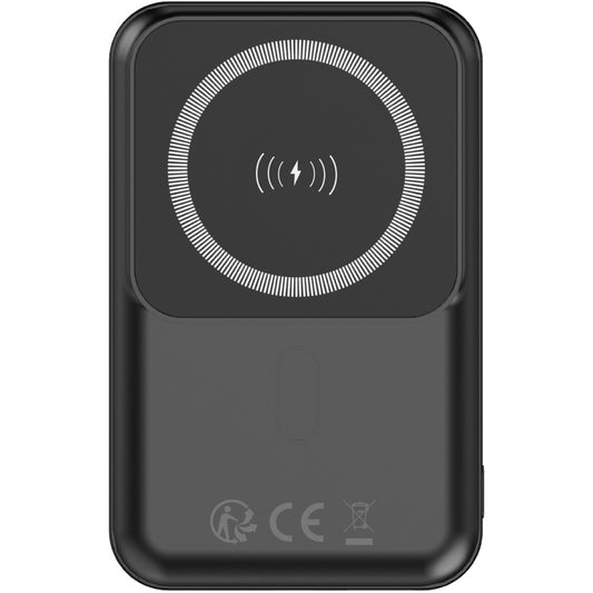 Forever MATB-100 Bezdrôtová externá batéria, 10000 mAh, 22,5 W, QC + PD + FQI, 1 x QI - 1 x USB-A - 1 x USB-C, čierna