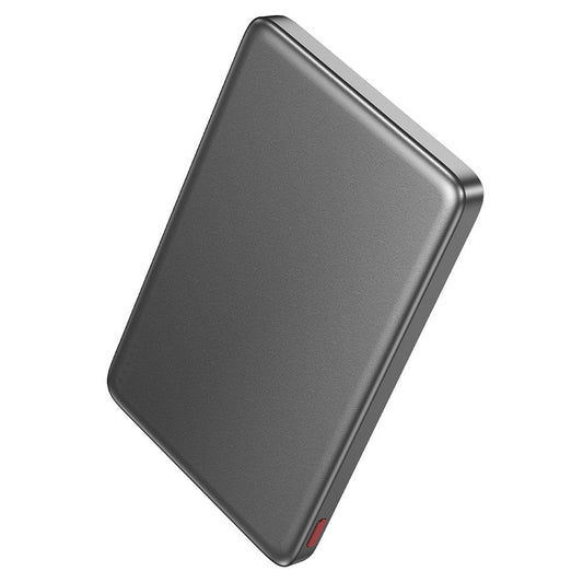 Bezdrôtová externá batéria HOCO Q26, 5000mAh, 20W, PD + FQI, 1 x QI - 1 x USB-C, sivá