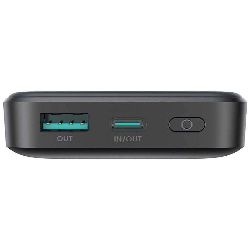 Externá bezdrôtová batéria Joyroom JR-W020, 10000mAh, 20W, QC + PD + FQI, 1 x QI - 1 x USB-A - 1 x USB-C, Čierna