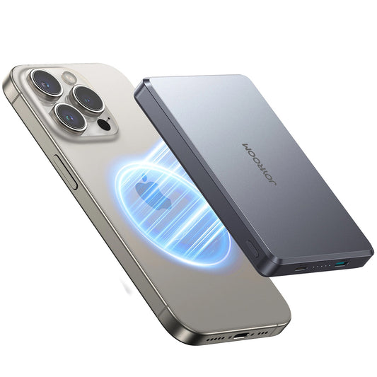 Externá bezdrôtová batéria Joyroom JR-PBM08 Pro, 10000mAh, 20W, PD + FQI, 1 x QI - 1 x USB-C, Sivá