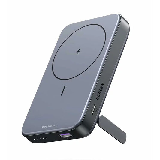 UGREEN PB206 Bezdrôtová externá batéria, 10000 mAh, 20 W, QC + PD + FQI, 1 x QI - 1 x USB-A - 1 x USB-C, sivá