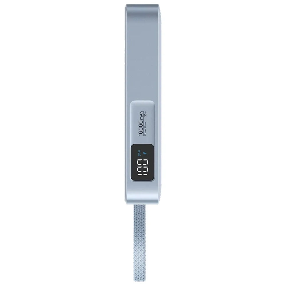 Bezdrôtová externá batéria UGREEN MagFlow PB773 (65958B), 10000mAh, 25W, PD + FQI, 1 x QI - 2 x USB-C, modrá