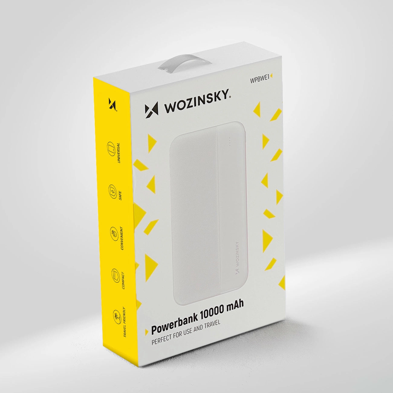 Externá batéria WZK WPBWE1, 10000mAh, 10W, 2 x USB-A, Biela