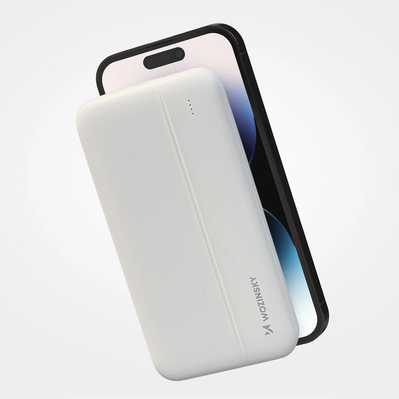 Externá batéria WZK WPBWE1, 10000mAh, 10W, 2 x USB-A, Biela