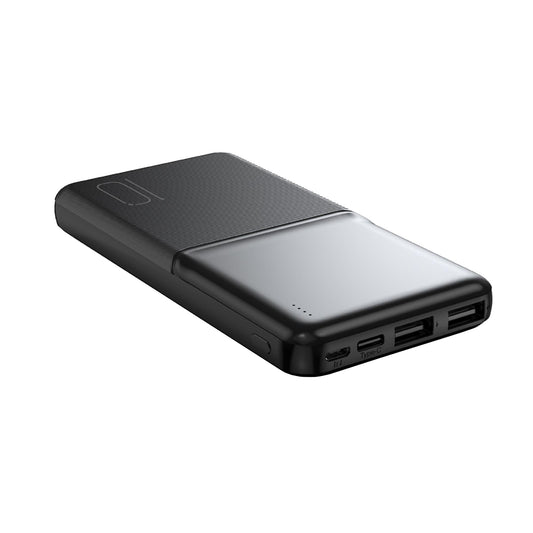 Externá batéria XO Design PR251, 10000mAh, 10W, 2 x USB-A, Čierna