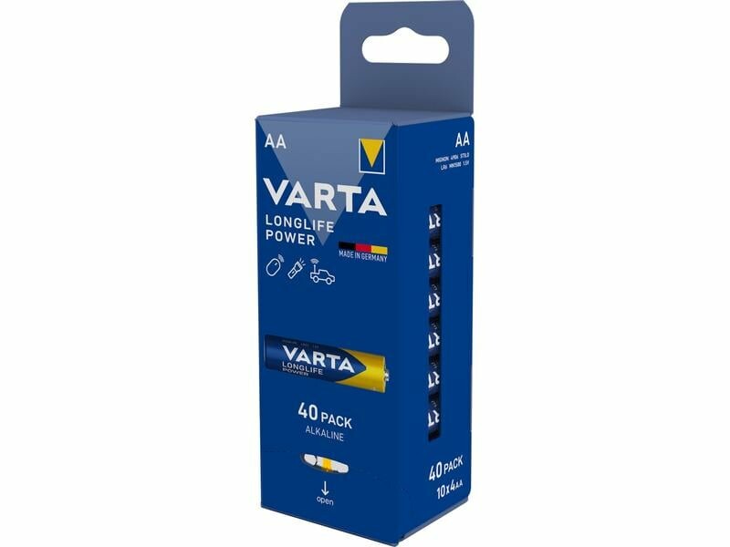 Batéria Varta Longlife Power 4906, AA / LR6, Sada 40 kusov