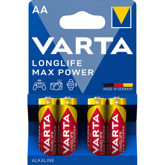 Varta Longlife Max Power Max Power 4706 batteries, AA / LR6, Set 4 pieces 04706101404