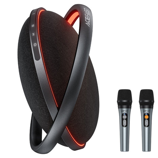 Bluetooth reproduktor Acefast Karaoke K5 Max, 350W, TWS, RGB, Vodotesný, Čierny
