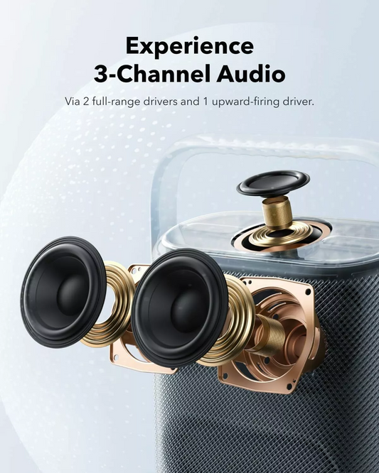 Prenosný Bluetooth reproduktor Anker SoundCore Motion X500, 40W, vodotesný, čierny, znovu zabalený A3131011