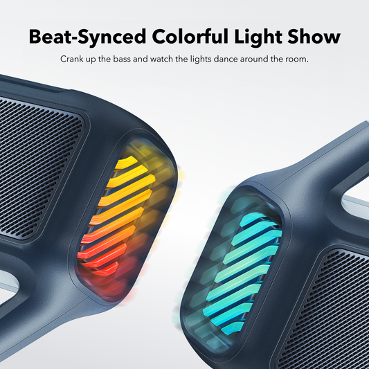 Prenosný Bluetooth reproduktor Anker SoundCore Boom 2 Nová verzia, 80W, TWS, RGB, Vodotesný, Modrý A3138032