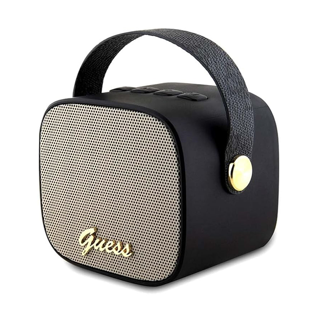 Prenosný Bluetooth reproduktor Guess 4G Script Logo, 5W, čierny