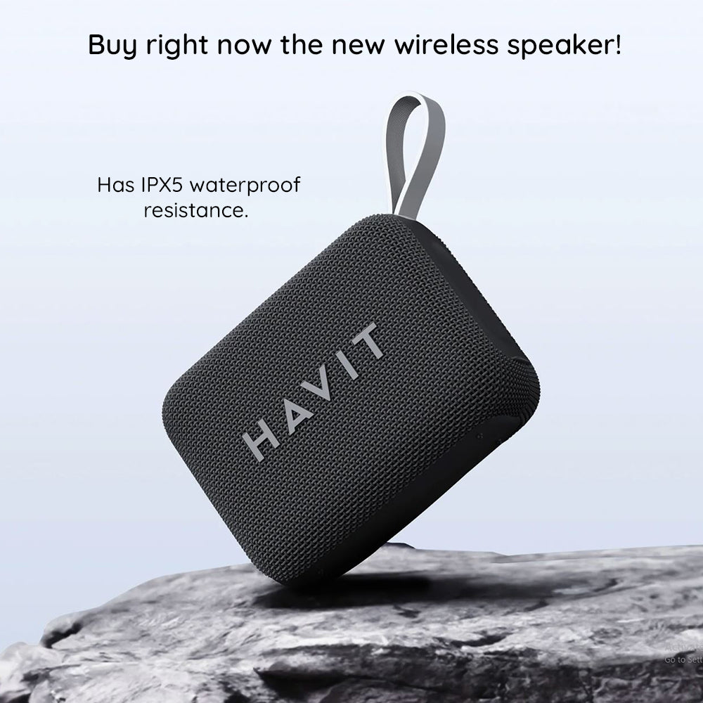 Prenosný Bluetooth reproduktor HAVIT SK874BT, 8W, Vodotesný, Čierny