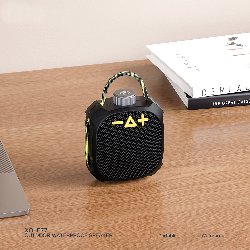 Prenosný Bluetooth reproduktor XO Design F77, TWS, RGB, Vodotesný, Čierny