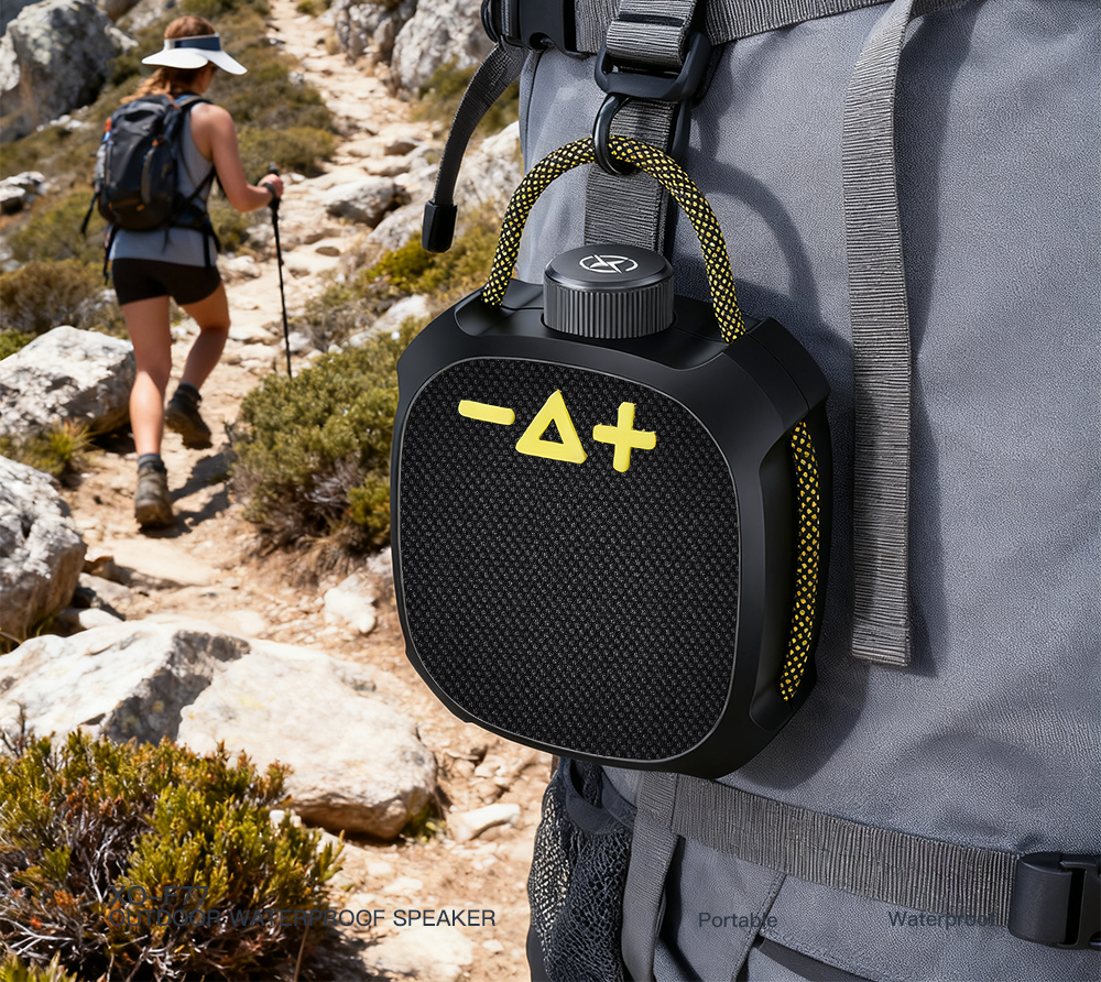 Prenosný Bluetooth reproduktor XO Design F77, TWS, RGB, Vodotesný, Čierny