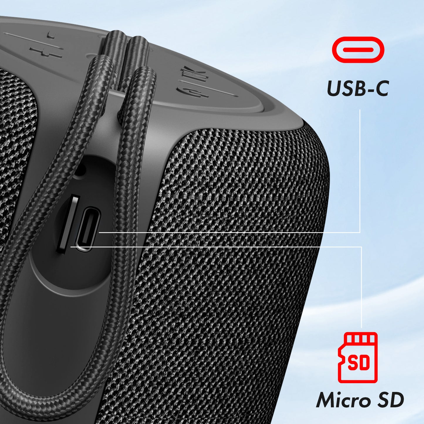 Prenosný Bluetooth reproduktor XO Design F38, 5W, čierny