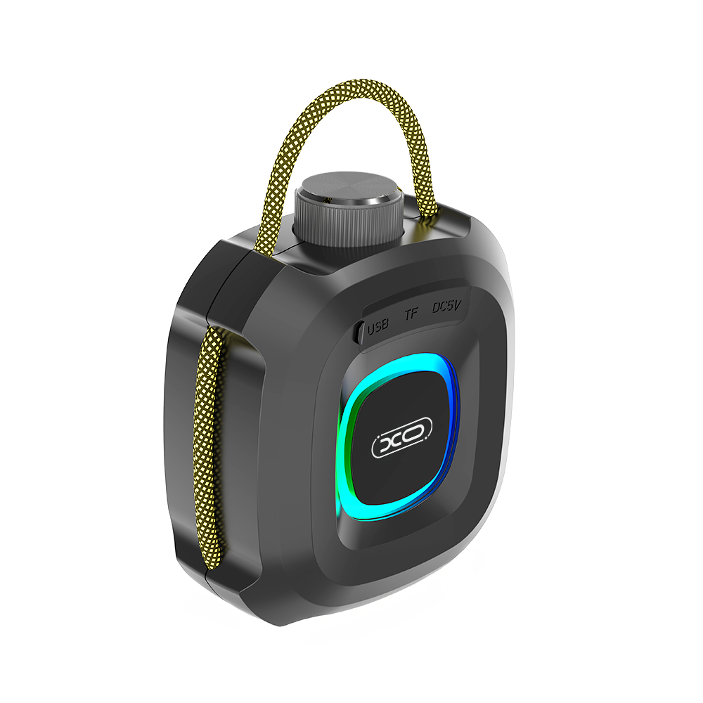 Prenosný Bluetooth reproduktor XO Design F77, TWS, RGB, Vodotesný, Čierny