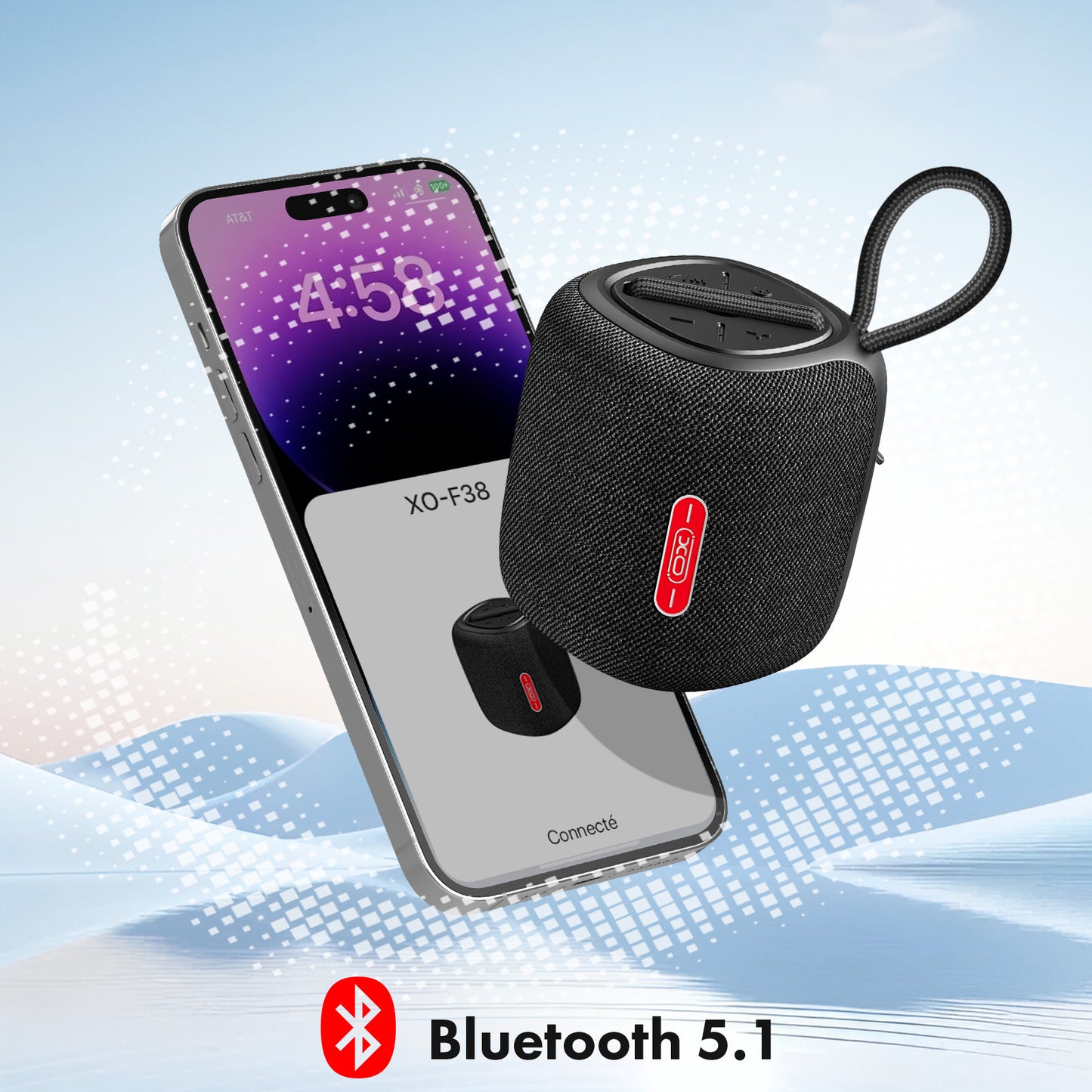 Prenosný Bluetooth reproduktor XO Design F38, 5W, čierny