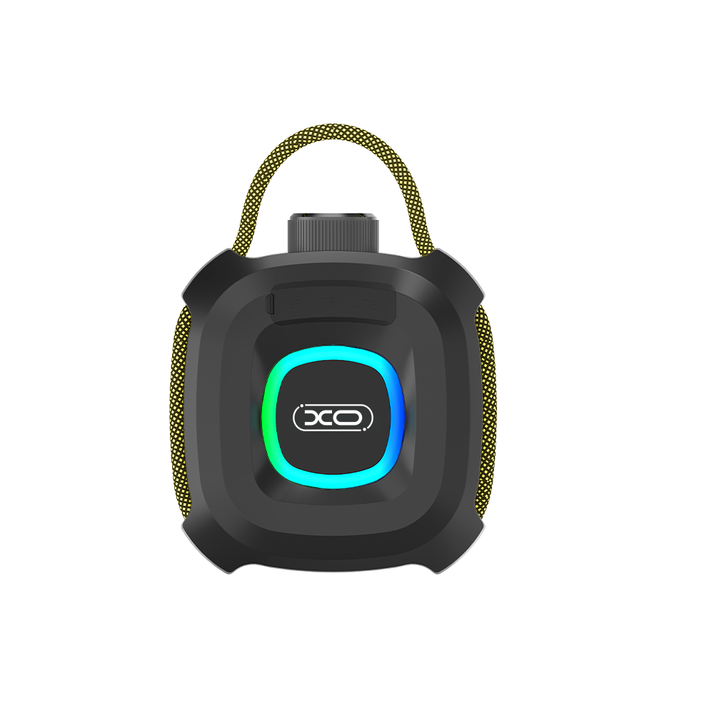 Prenosný Bluetooth reproduktor XO Design F77, TWS, RGB, Vodotesný, Čierny